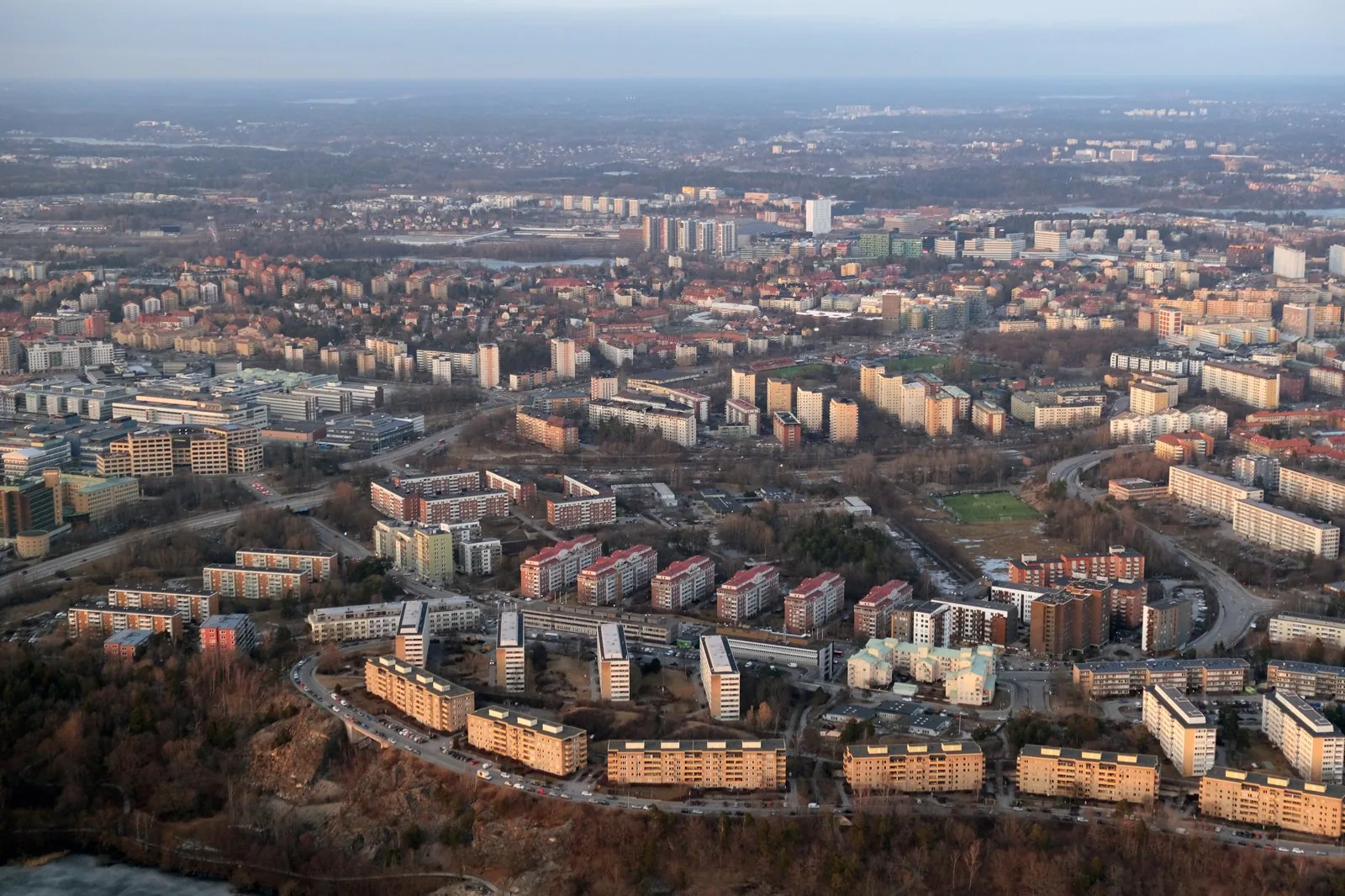Aerial view of Stockholm, centre of the Stockholm region covered by RUFS 2050.