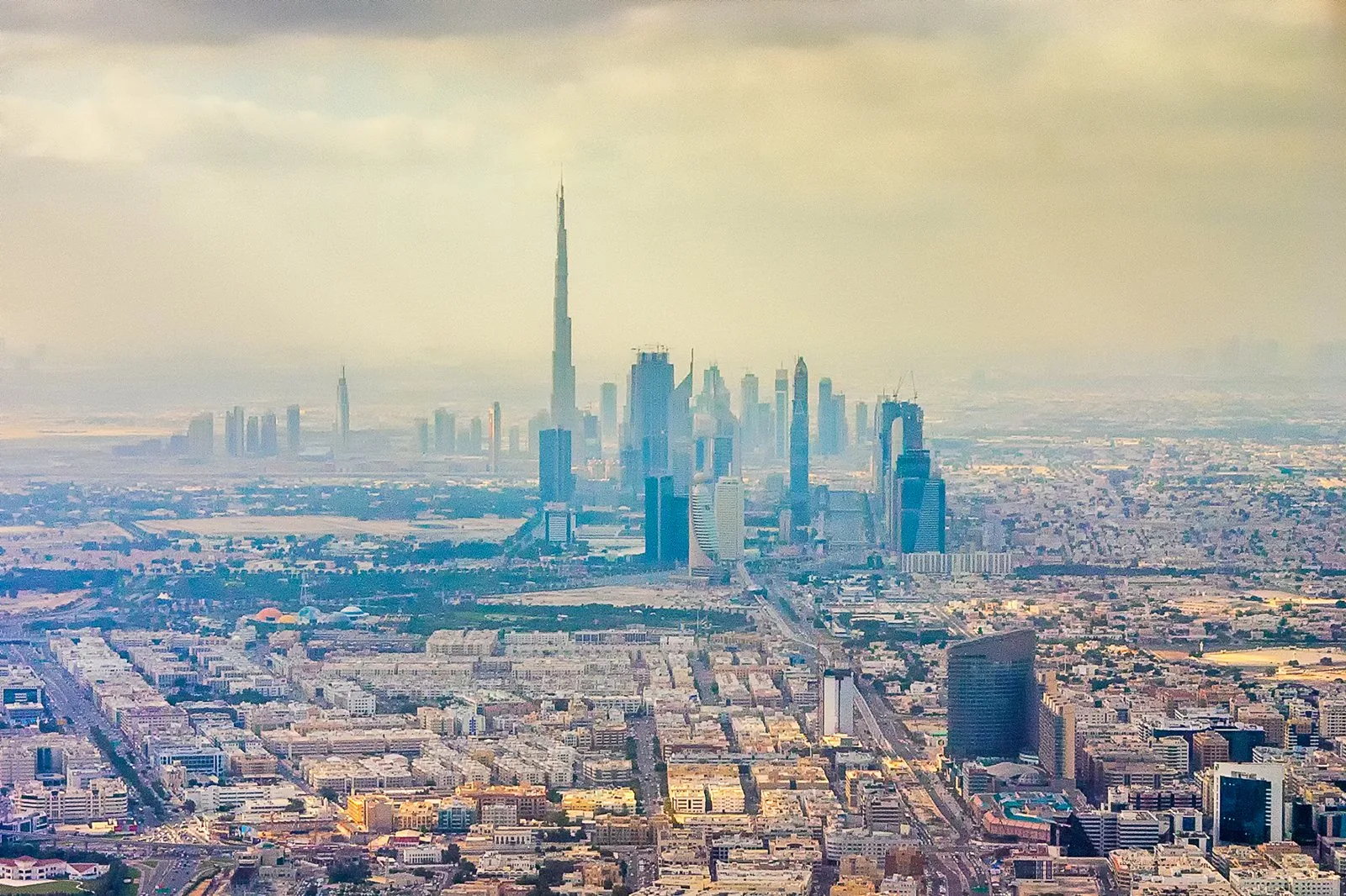 Aerial view of Dubai, United Arab Emirates