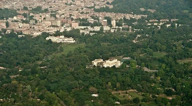 Aerial view across Lahore, the city addressed by the 1966 Master Plan.
