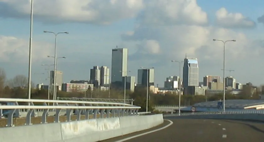 Skyline of Rotterdam, the largest city of Zuid-Holland province, covered by the Zuid-Holland Omgevingsvisie.
