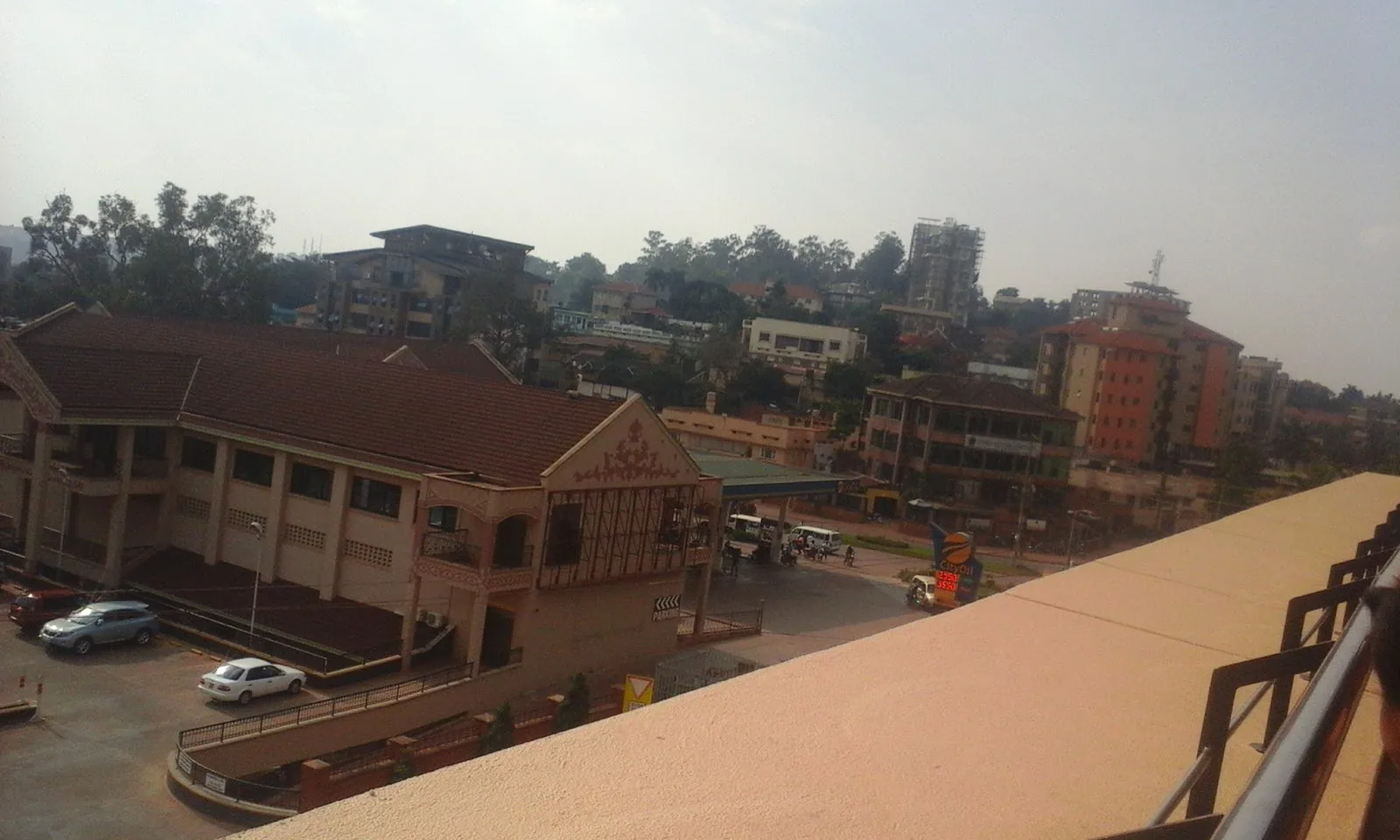 Elevated view over Kampala, Uganda.