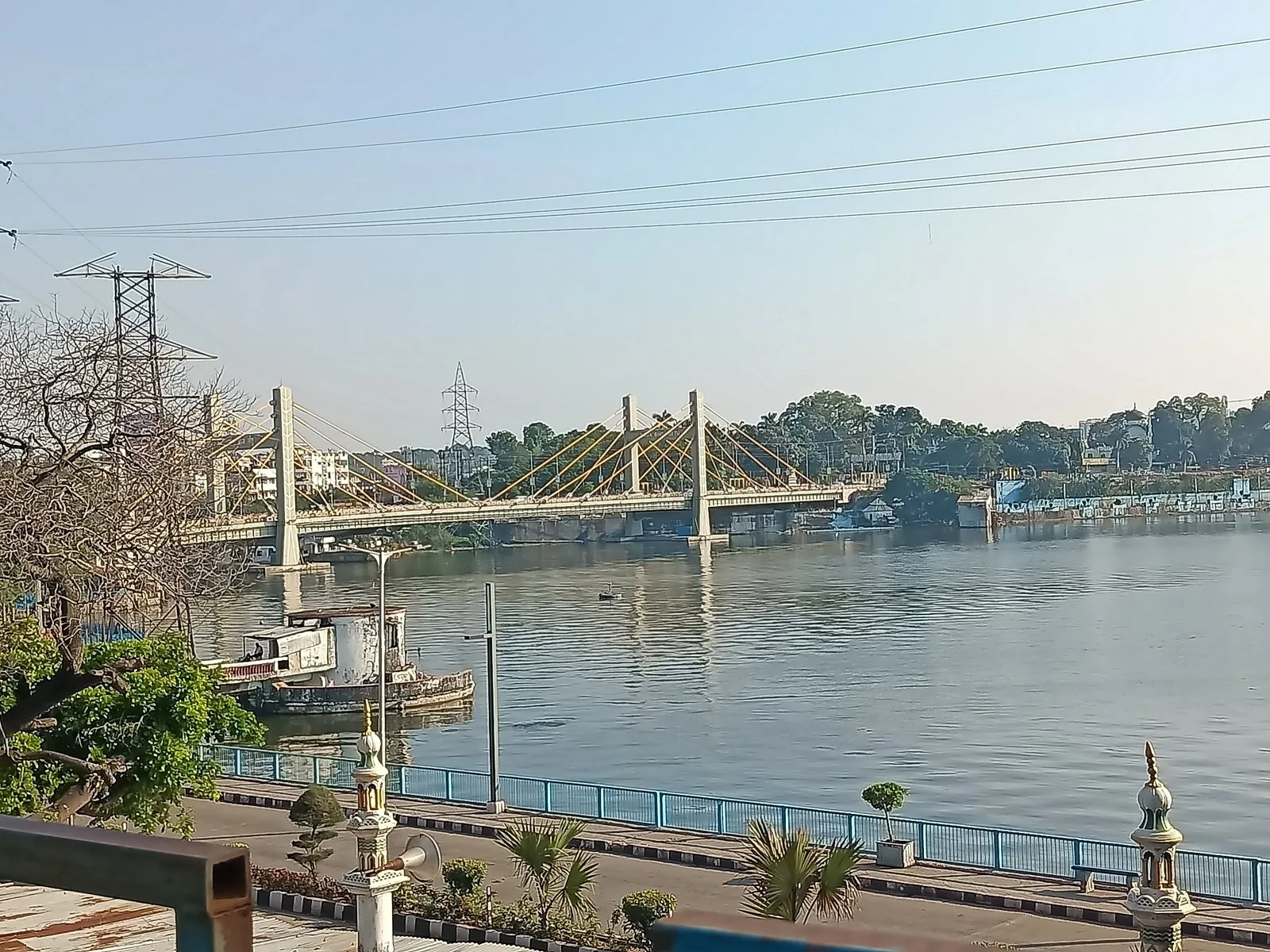 Aerial view of Upper Lake (Bhojtal), Bhopal