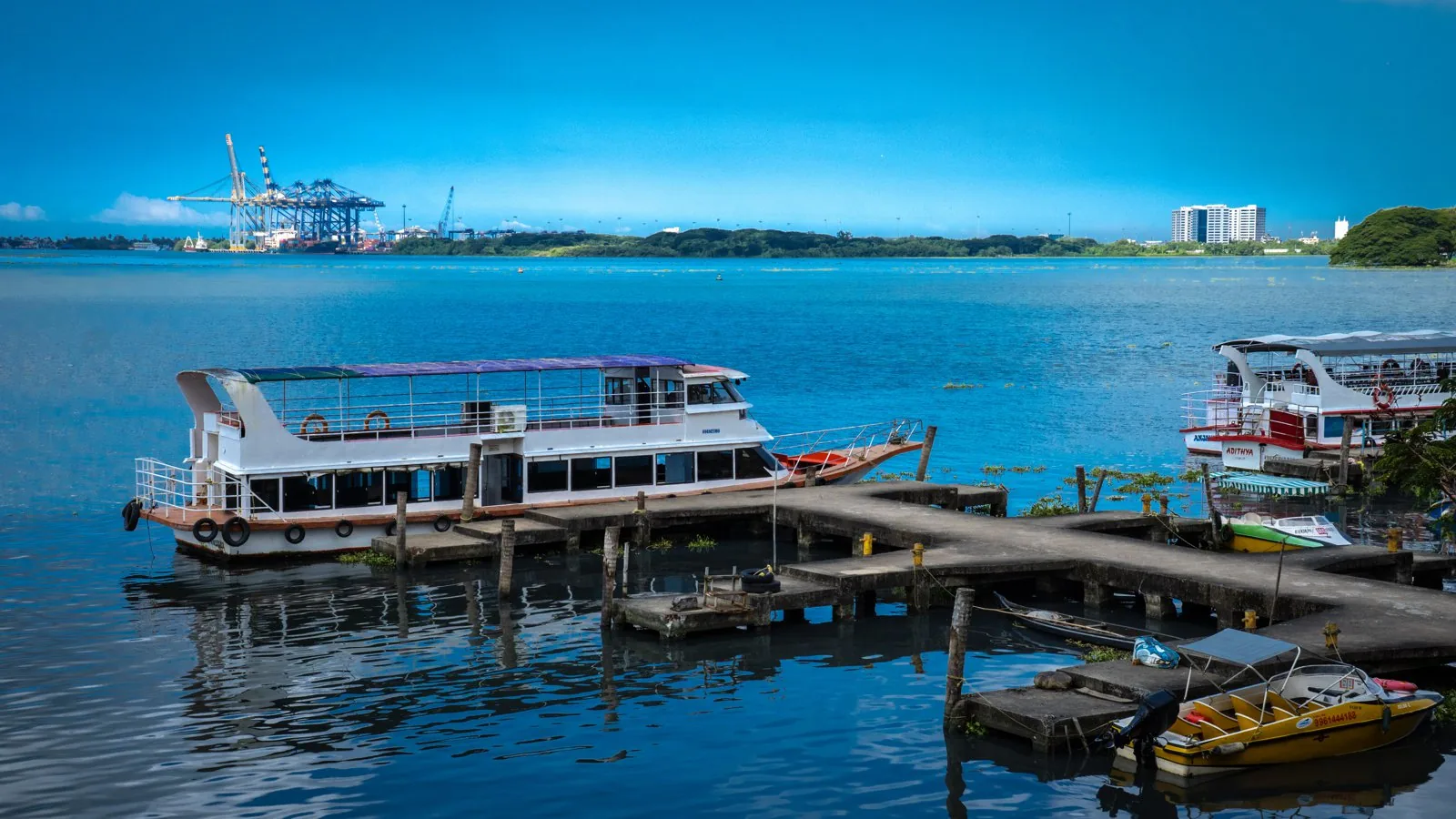 Marine Drive waterfront, Kochi (Cochin), Kerala, India.