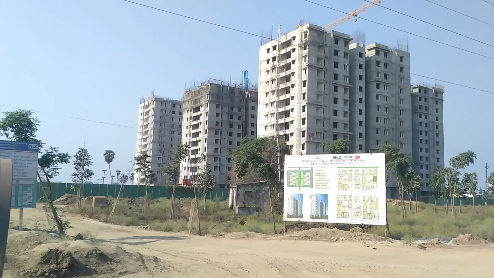 MLA and MLC residential quarters built for the Amaravati capital city, March 2019.