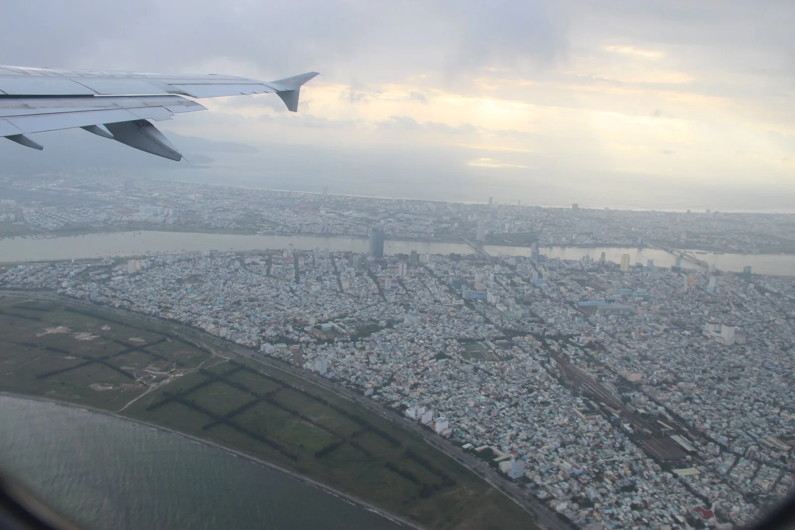 Aerial view of Da Nang, Vietnam