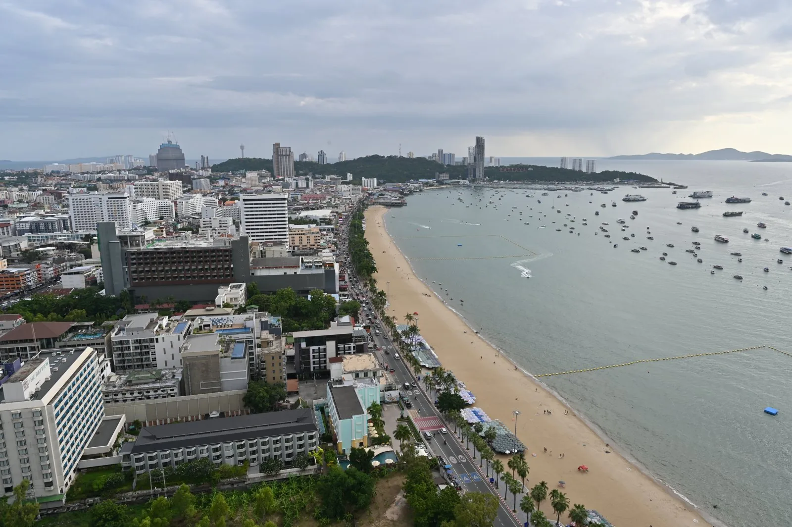 Aerial view of Pattaya, Chonburi, one of the coastal cities within Thailand's Eastern Economic Corridor.