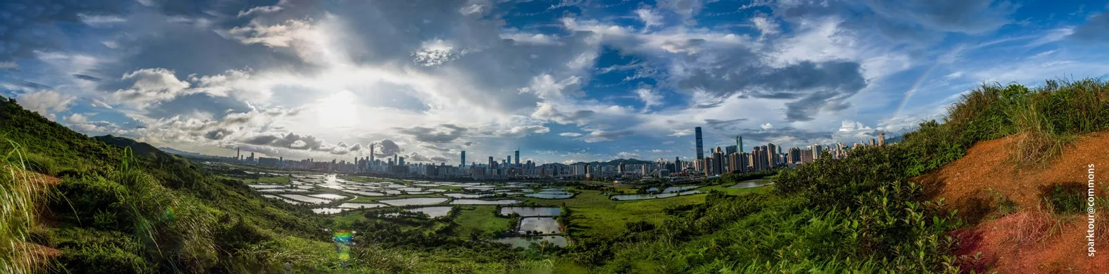 Panoramic view of Shenzhen, subject of the Shenzhen Master Plan 2035.