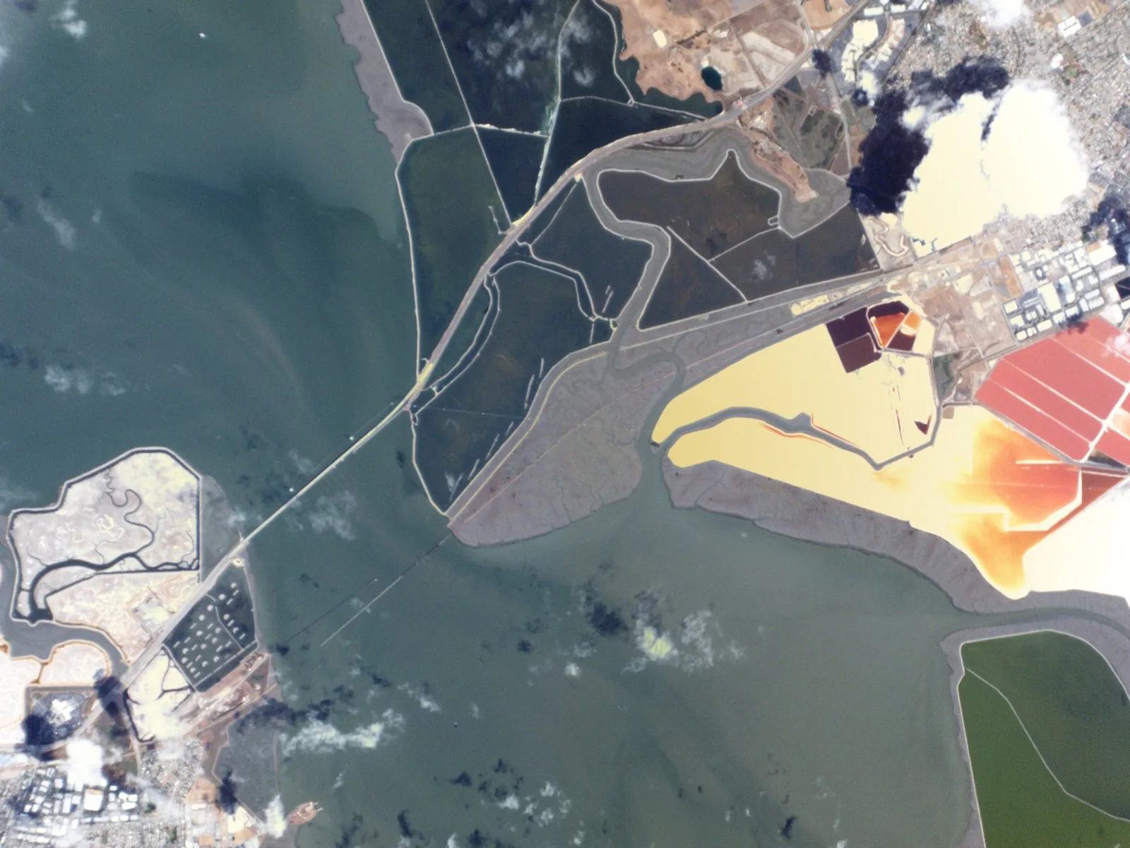 Satellite image of the nine-county San Francisco Bay Area (Plan Bay Area planning region)