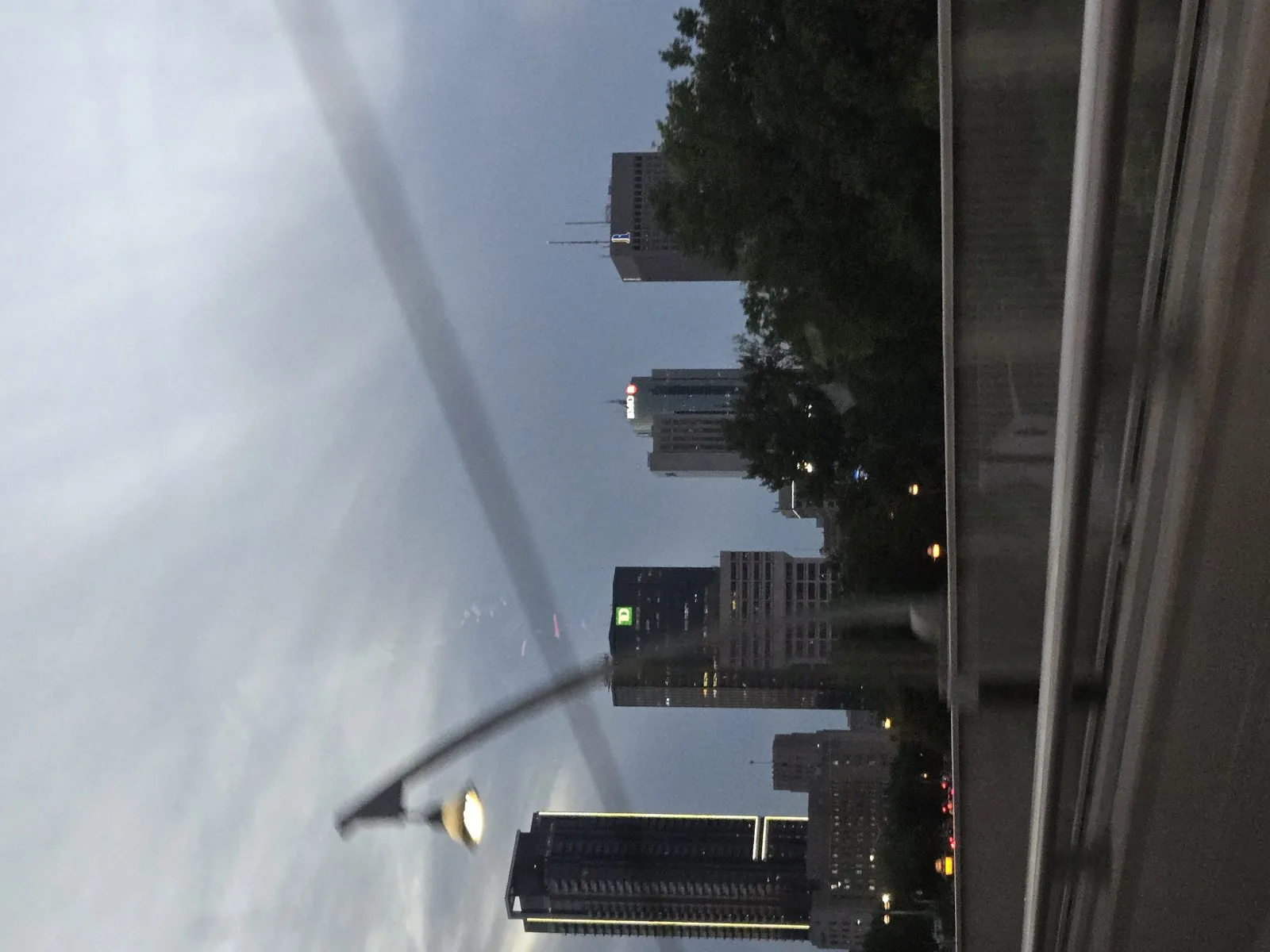 Downtown Winnipeg skyline seen from the Provencher Bridge, 2024