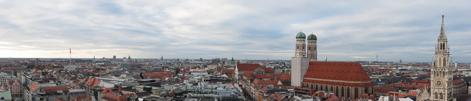 Munich city-centre skyline from Alter Peter; 'Perspective Munich' is the city's strategic urban development guideline.