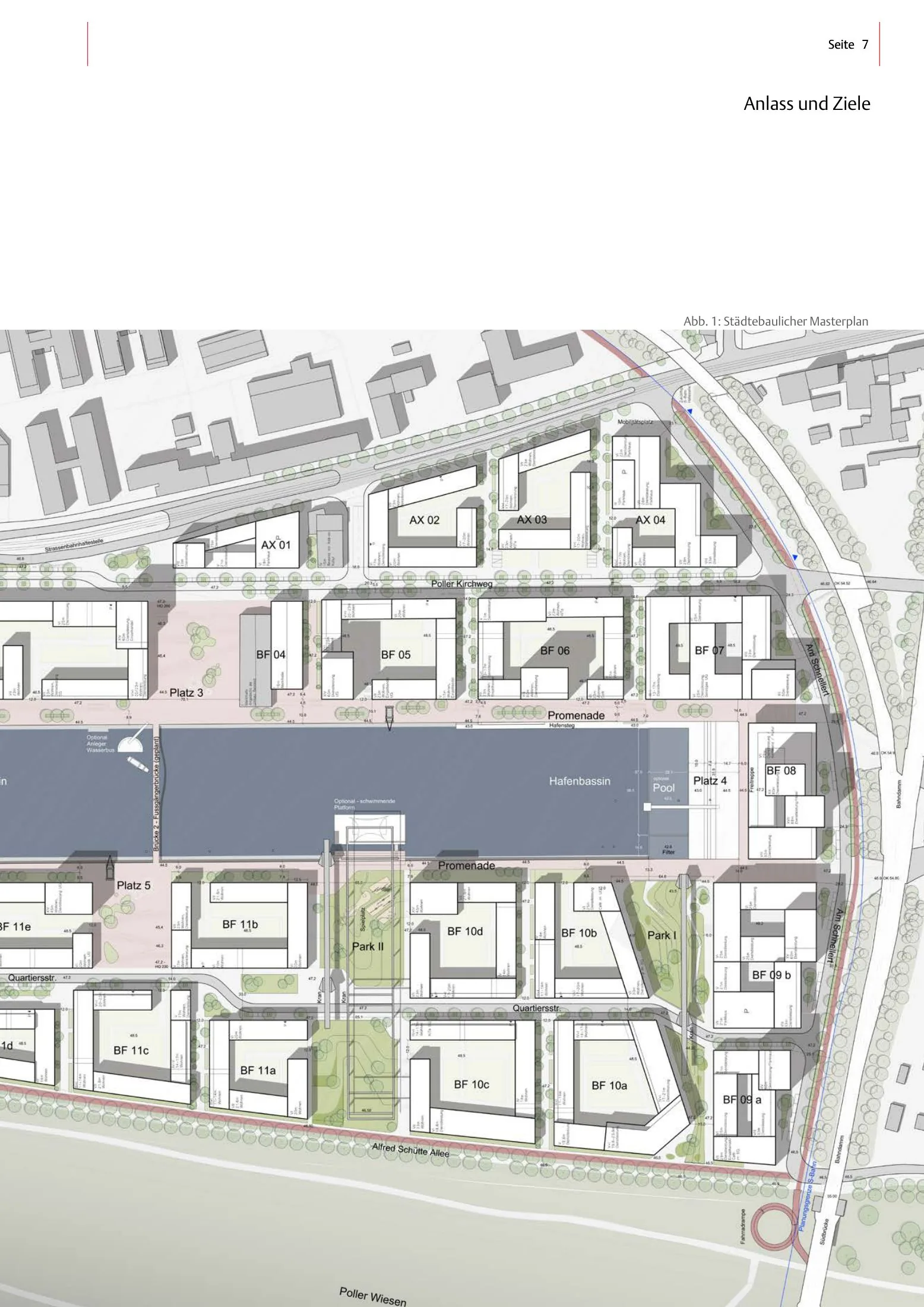 Städtebaulicher Masterplan for Deutzer Hafen, Cologne (COBE): the harbour basin converted into a mixed-use quarter