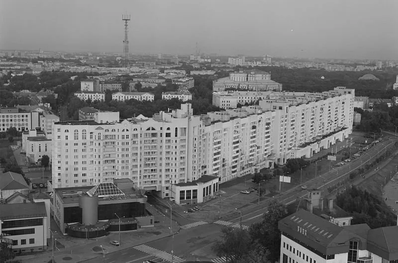 View over Minsk, Belarus, from above