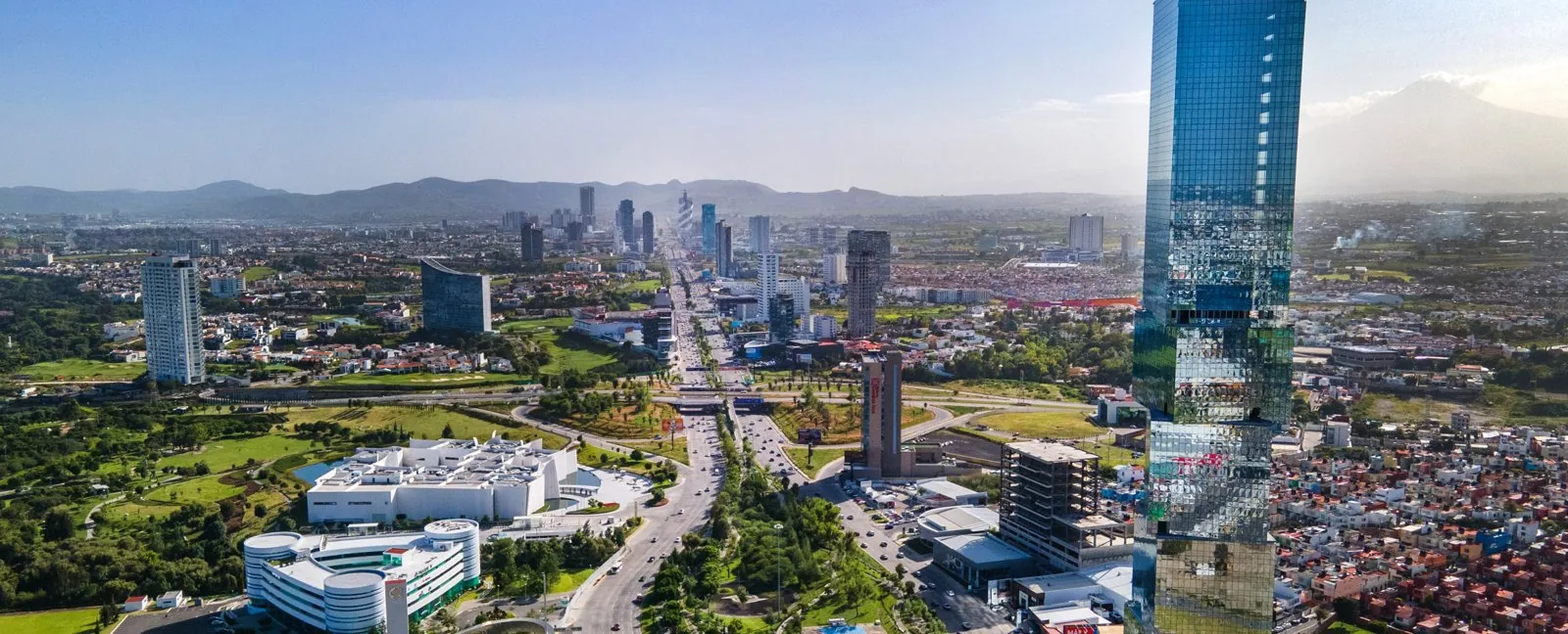 The Angelópolis development zone, Puebla, Mexico - master-planned commercial and residential district