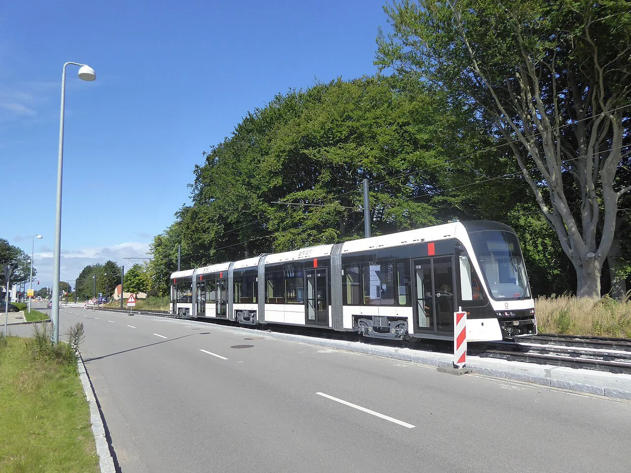 The Odense Letbane light rail, delivered alongside the Thomas B. Thriges Gade transformation.
