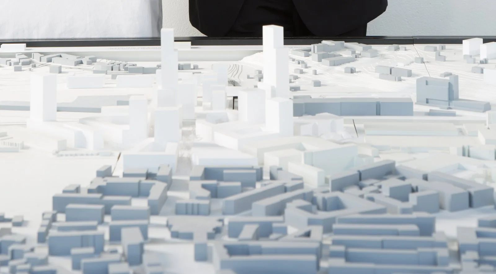 2015 architectural scale model (maquette) of the Praille–Acacias–Vernets (PAV) redevelopment, Geneva.