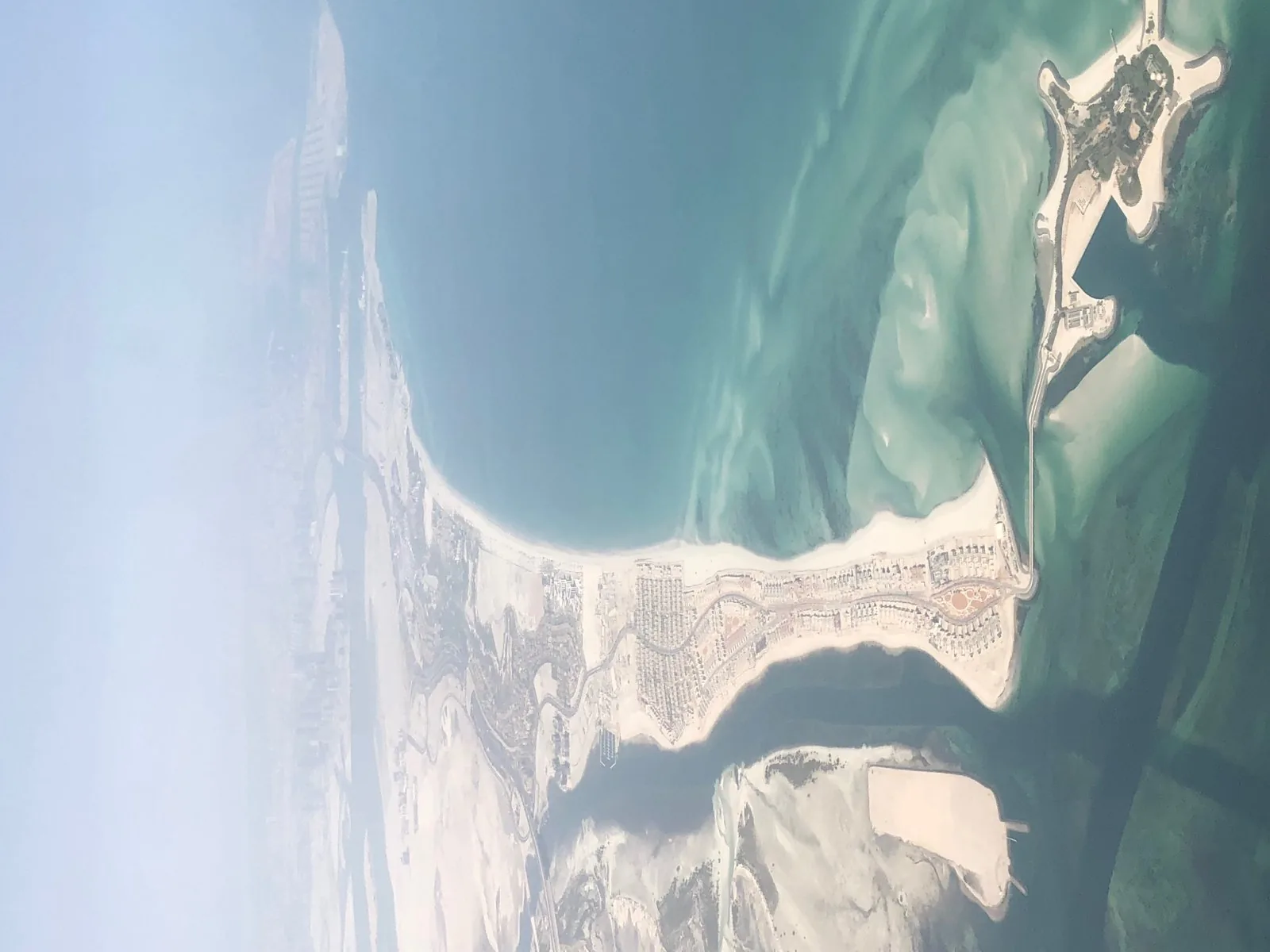Aerial view over Saadiyat Island (Al Jubail area), Abu Dhabi