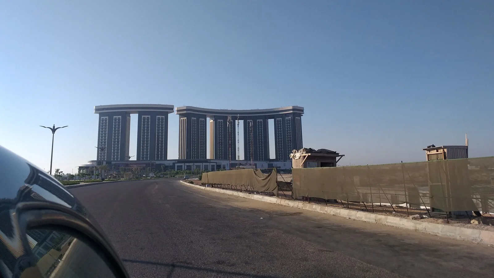 New Alamein City under construction on Egypt's Mediterranean coast.