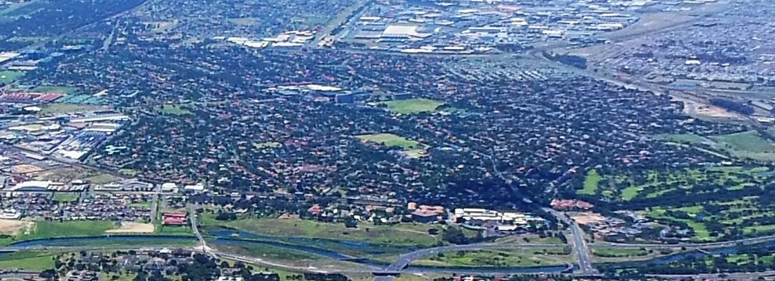 Two Rivers Urban Park (Liesbeek/Black River confluence) seen from Devil's Peak