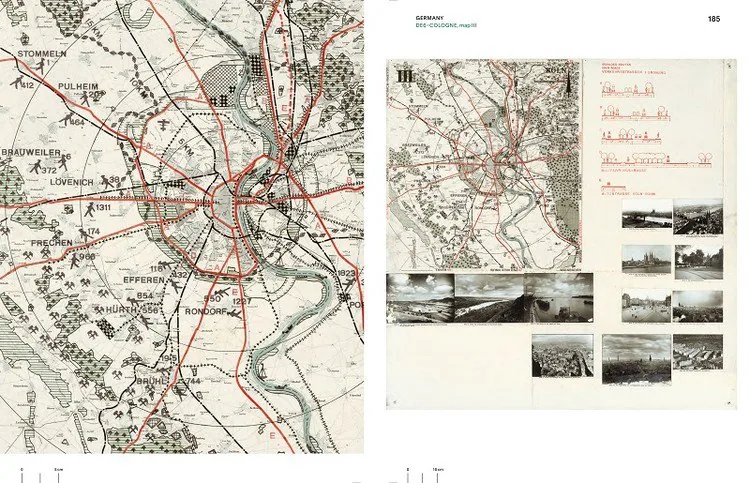 Original CIAM IV (1933) Functional City land-use/zoning analysis plate (Cologne) from the comparative city studies that produced the Athens Charter.