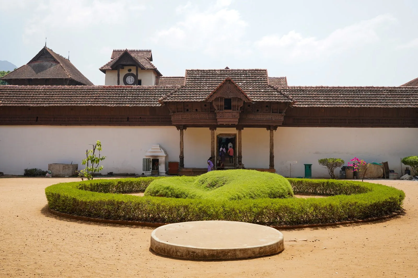 Forecourt of Padmanabhapuram Palace, the timber royal complex of the Travancore kingdom.